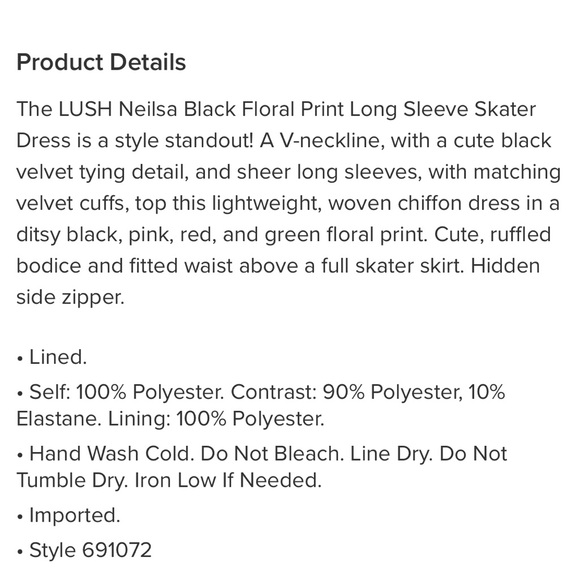 Lulus Neilsa Black Floral Print Long Sleeve Skater Dress - Picture 10 of 11